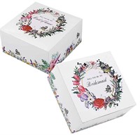 Bridesmaid Proposal Box (8pcs), 6" x 6" x 3" Boxes