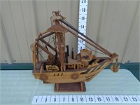 Handmade Wood Shrimp Boat