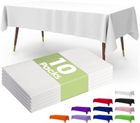 Premium Disposable Table Cloth - 10 Pack, 54 x 108
