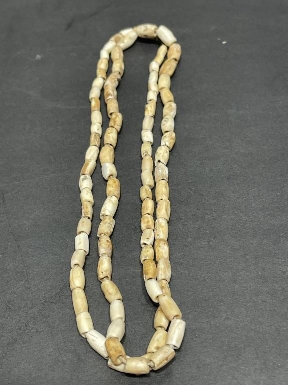 Native American Carved Shell  Necklace