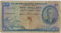 British Caribbean Territories 2 Dollars+Gift! BC12