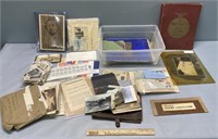 Paper Ephemera; Books & Photographs Lot