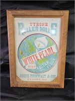 Framed White Pearl Flour Print - Note