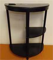 Art Deco Black Table with Three Shelves