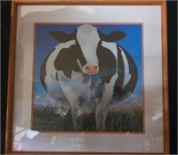 framed cow