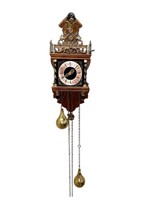 Antique Zaanse Dutch Wall Clock