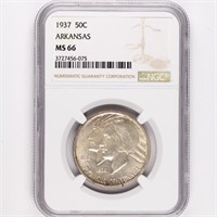 1937 Arkansas Half Dollar NGC MS66