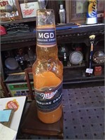 M Gd Miller, genuine draft, inflatable beer