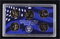 2002 United States Mint Proof Quarters 5 pc set No