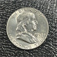 1963-P US Franklin Half Dollar BU