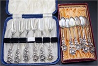 Two sets Hildesheim coffee spoons/cake forks