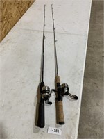 2 Ultra Light Fishing Rod & Reel Combos