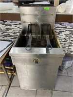 MKE 65 Lb. Floor Model Gas Deep Fryer