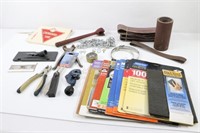 Sand Paper, Hand Tools, Pipe Cutter, Tire Gauge