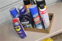 LOT OF CAR CARE PRODUCTS/ WASH MISC.