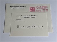 Autographed Sandra Day O’Connor 3 1/2 x 5 Card