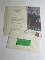 Autographed Ronald Reagan 1981 Letter