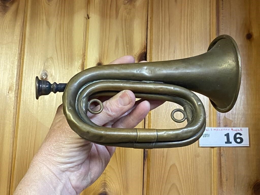 WORLD WAR I MILITARY WURLITZER BRASS BUGAL