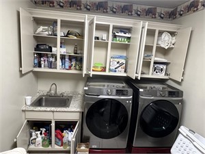 Contents of Cabinets in laundry Room