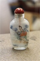 Vintage Chinese Glass Snuff Bottle