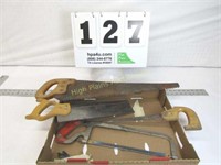 Lot Of Hand Saws & Blades