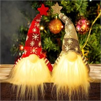 NEW 2PK 11" Light Up Gnomes