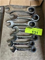 Set of stubby Gear wrenches - 3/8"-3/4"