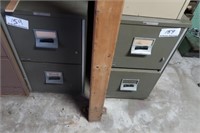 2-2-Drawer Fire Rated Filing Cabinets Heavy