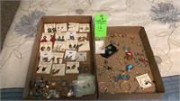 Assorted costume jewelry, earrings and rings etc.