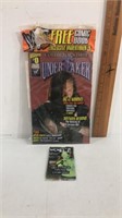 Wwf undertaker comic still in plastic and a pack