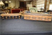 2 Longaberger Baskets - 1996 Collectors Club