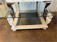 Lion Head Glass Coffee Table ( NO SHIPPING)