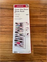 Over door shoe rack