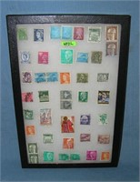 Collection of world wide postage stamps