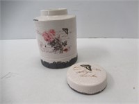 Pack of 5 Ceramic Crackle Floral Design Jars