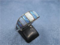 SS Vtg Hallmarked Opal Ring