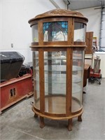 Stained glass curio cabinet