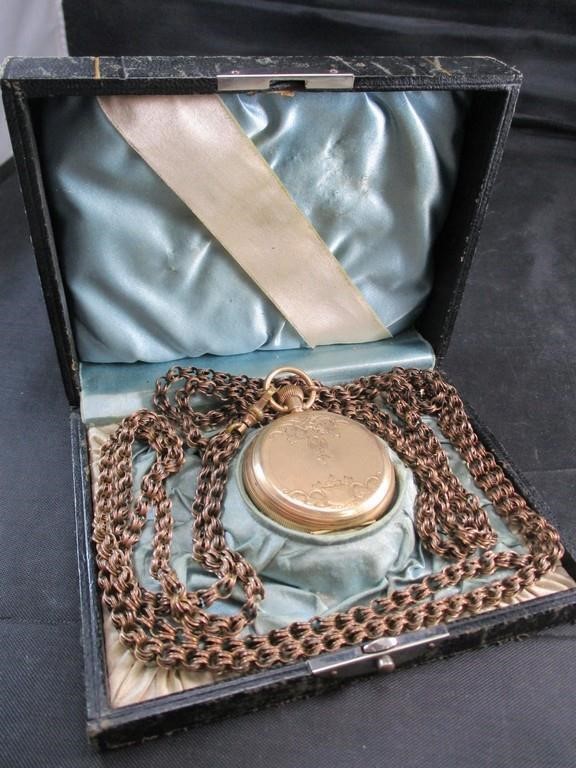 Elgin Pocket Watch in Vintage Box