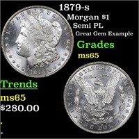 1879-s Morgan $1 Grades GEM Unc