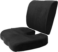 2pc High Resilience Memory Foam Seat Chair Waist L