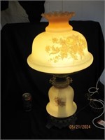 Burmese Hand Painted Hurricane Lamp