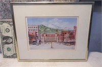 10x8 Antlers Hotel Painting Framed Artwork Springs