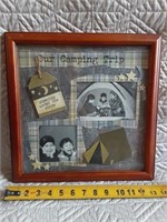C9)  Camping picture frame, just add your