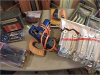 Tools, Wrenches, Glue Gun, Stapler, Ratche Set Etc