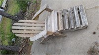 Wooden Outdoor Chair - Folds up!
