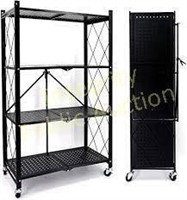 Storage Shelves 4 Shelf Foldable Metal Unit