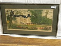 G. Chateau De Provence litho by Claude Grosperrin