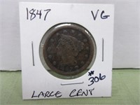 1847 Large Cent – VG