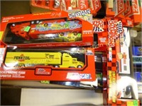 2 Boxes with 10 total Nascar items