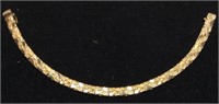 14kt Gold Nugget Bracelet, 20g, 7’’l